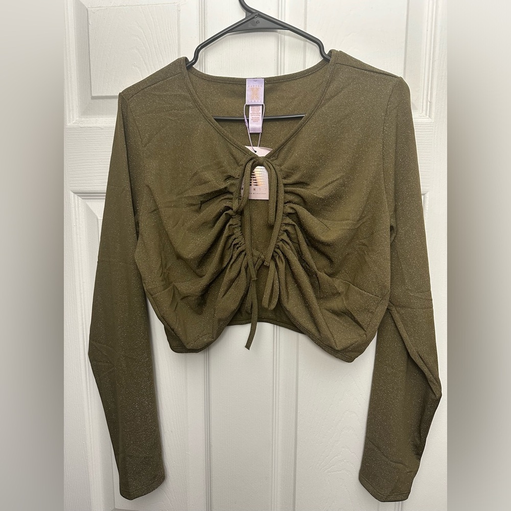 Savage X Fenty Ruched Crop Blouse